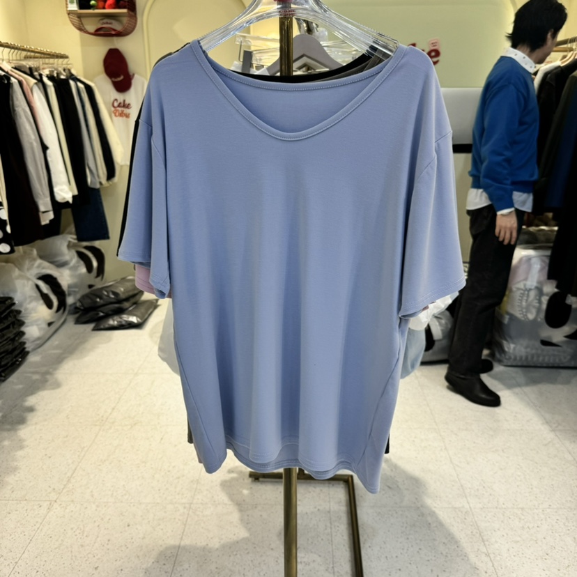 CAKE韓國直郵㊣東大門實拍女裝新品25春夏職業推薦熱賣休閑T恤CAKET恤