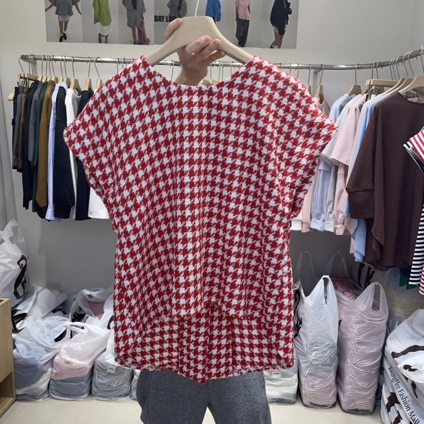 DA YLOG韓國㊣直郵東大門代購女裝新品時尚熱賣馬甲粗花呢DA YLOG馬甲