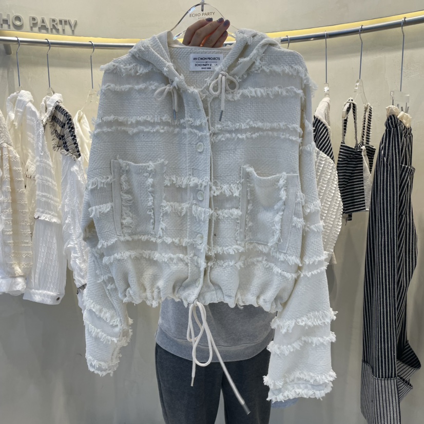ECHOPARTY韓國直郵㊣女裝新品熱賣職業人氣休閑襯衫蕾絲衫連帽ECHOPARTY襯衫/蕾絲衫