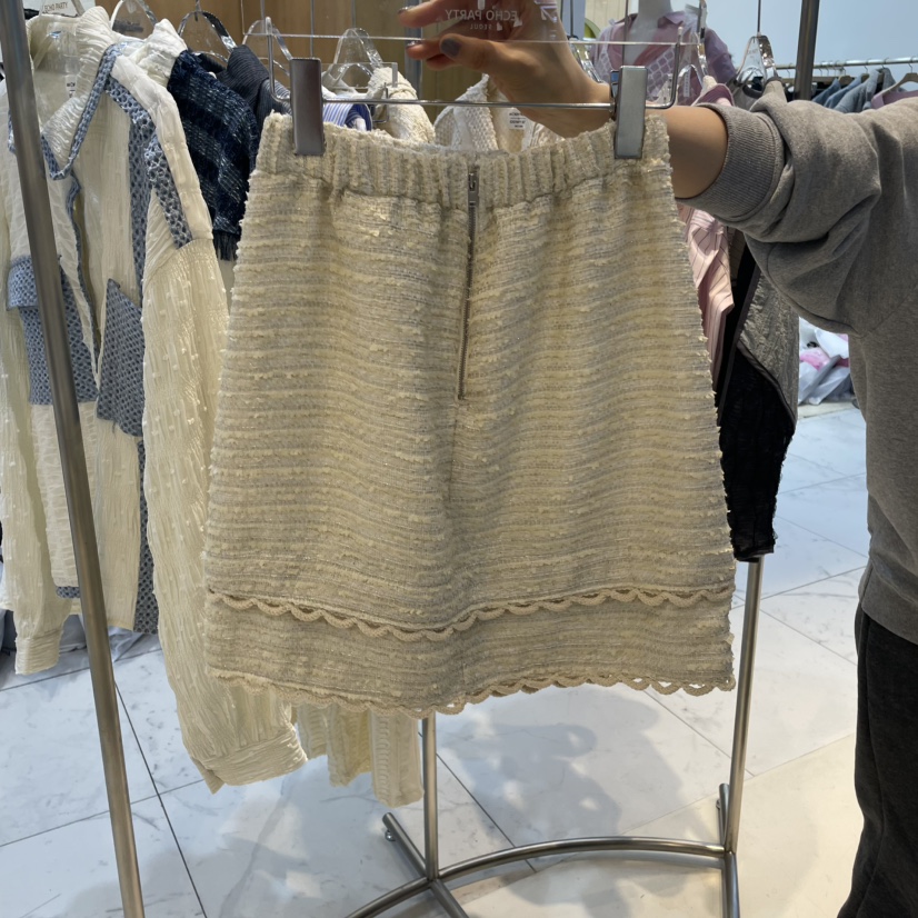 ECHOPARTY韓國直郵㊣東大門實拍女裝新品時尚熱賣休閑25春夏短裙ECHOPARTY短裙