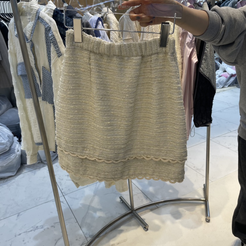ECHOPARTY韓國直郵㊣東大門實拍女裝新品時尚熱賣休閑25春夏短裙ECHOPARTY短裙圖色2
