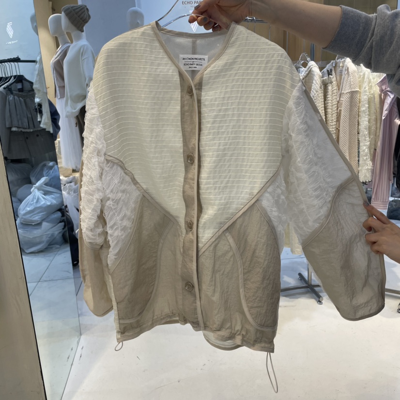 ECHOPARTY韓國㊣直郵東大門代購女裝新品推薦人氣襯衫蕾絲衫ECHOPARTY襯衫/蕾絲衫