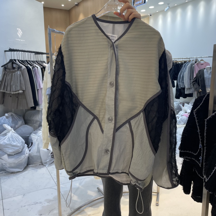 ECHOPARTY韓國㊣直郵東大門代購女裝新品推薦人氣襯衫蕾絲衫ECHOPARTY襯衫/蕾絲衫圖色2