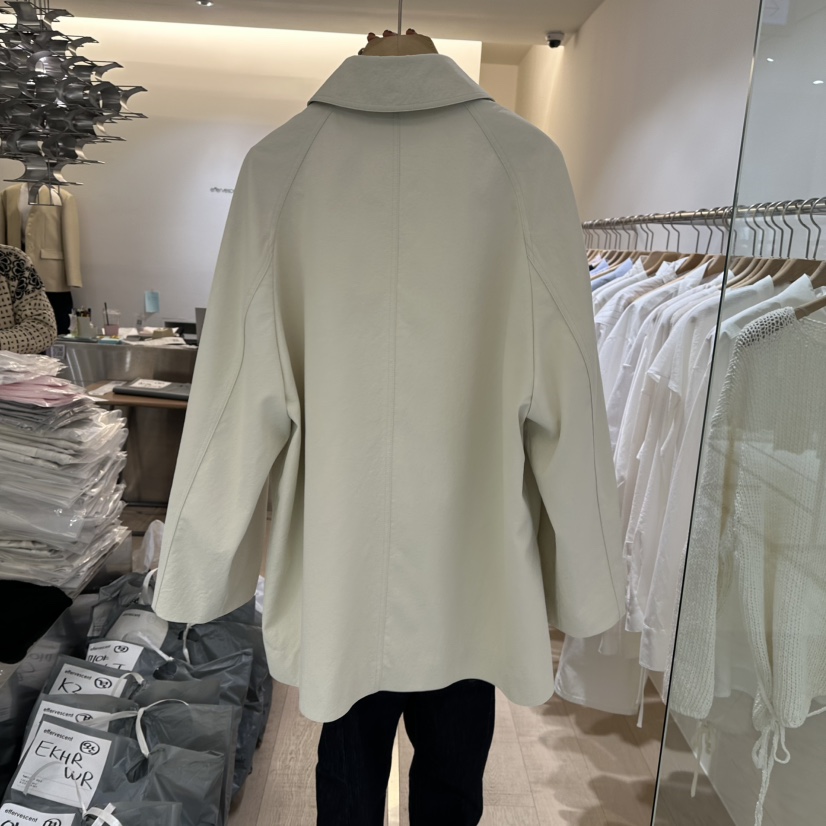 EFFERVESCENT韓國直郵㊣東大門實拍女裝新品推薦25春夏長款風衣evc/effervescent長款風衣