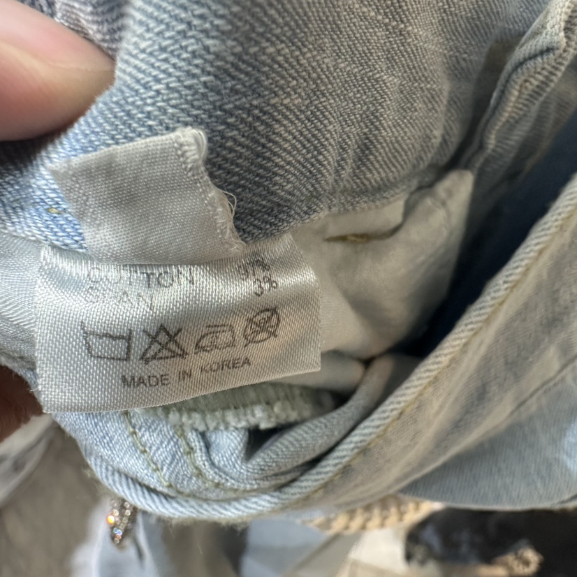 CHEAP-CHIC直郵韓國代購㊣女裝新品25春夏人氣牛仔褲不含腰帶CHEAP-CHIC/CHARLES THE SECOND牛仔褲