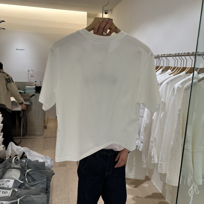 EFFERVESCENT韓國直郵㊣女裝新品職業推薦25春夏人氣休閑T恤evc/effervescentT恤