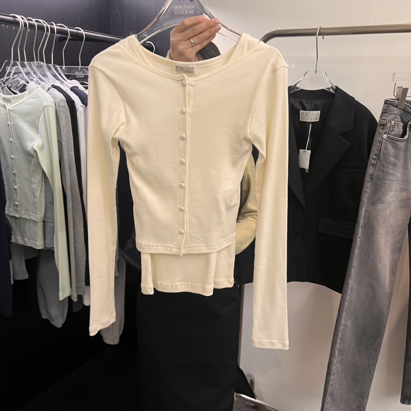 MORE THAN YESTERDAY/LOVE YOU SO MUCH直郵韓國代購㊣女裝新品時尚套裝開衫LYSM/MORE THAN YESTERDAY套裝圖色1