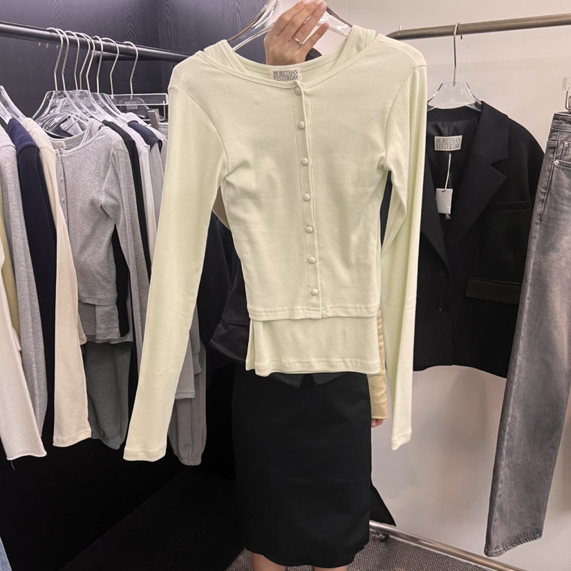 MORE THAN YESTERDAY/LOVE YOU SO MUCH直郵韓國代購㊣女裝新品時尚套裝開衫LYSM/MORE THAN YESTERDAY套裝圖色2