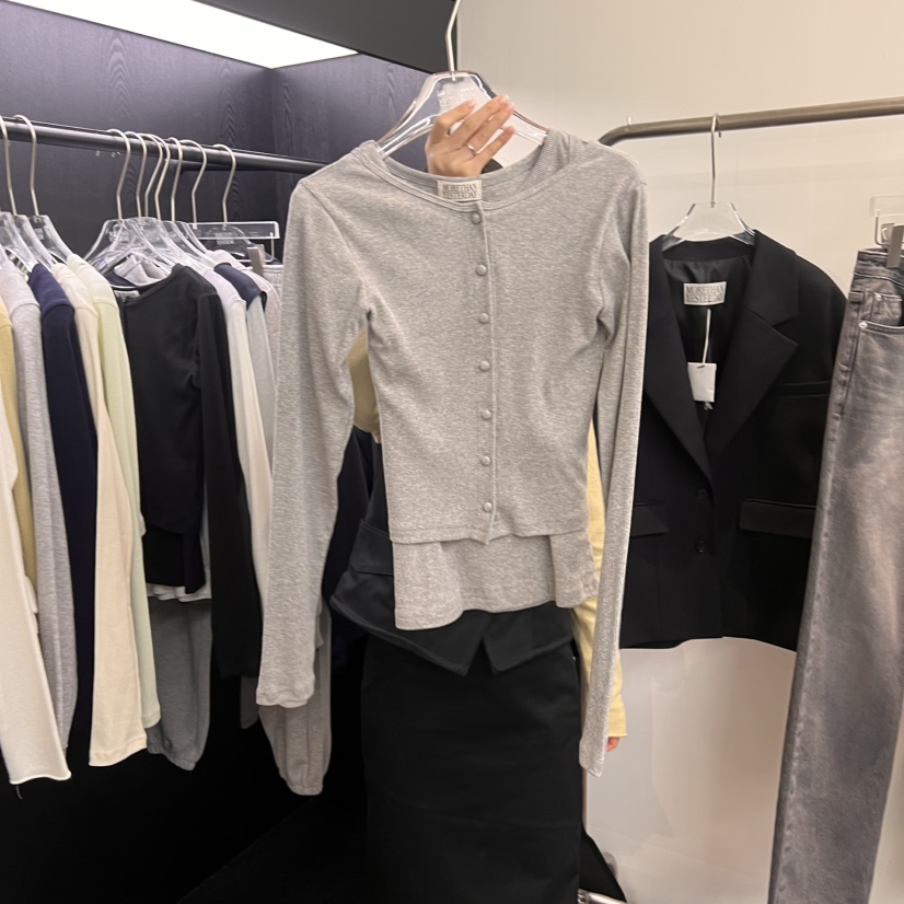 MORE THAN YESTERDAY/LOVE YOU SO MUCH直郵韓國代購㊣女裝新品時尚套裝開衫LYSM/MORE THAN YESTERDAY套裝圖色3