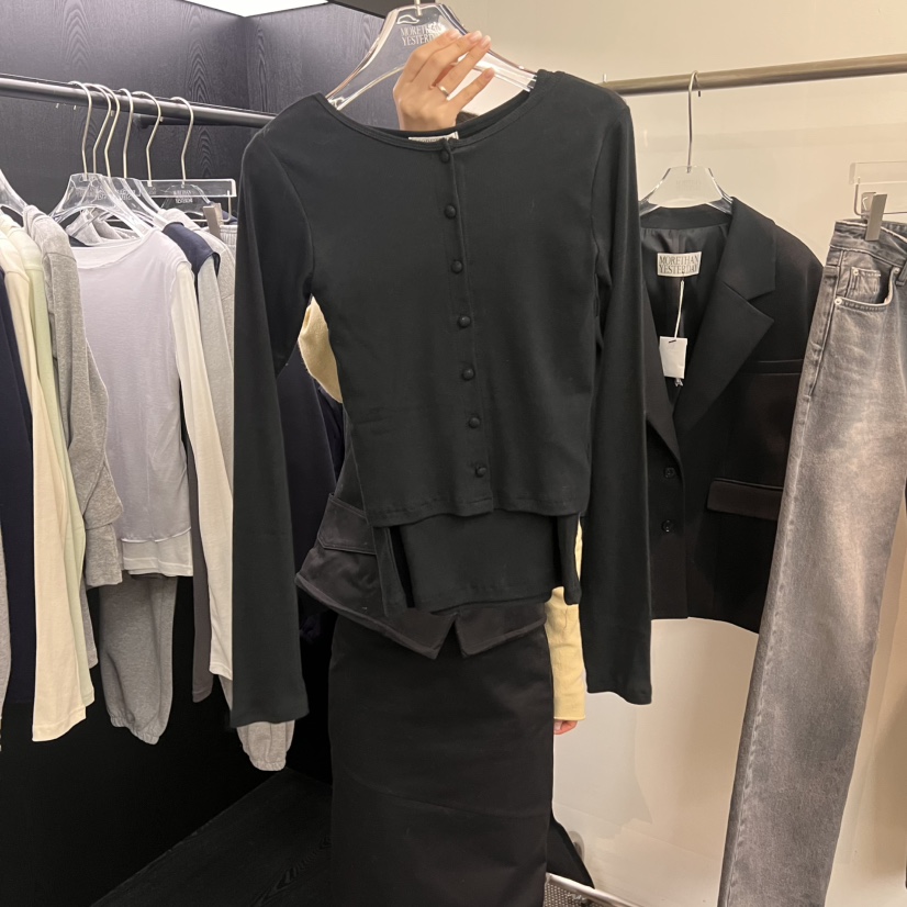 MORE THAN YESTERDAY/LOVE YOU SO MUCH直郵韓國代購㊣女裝新品時尚套裝開衫LYSM/MORE THAN YESTERDAY套裝圖色4