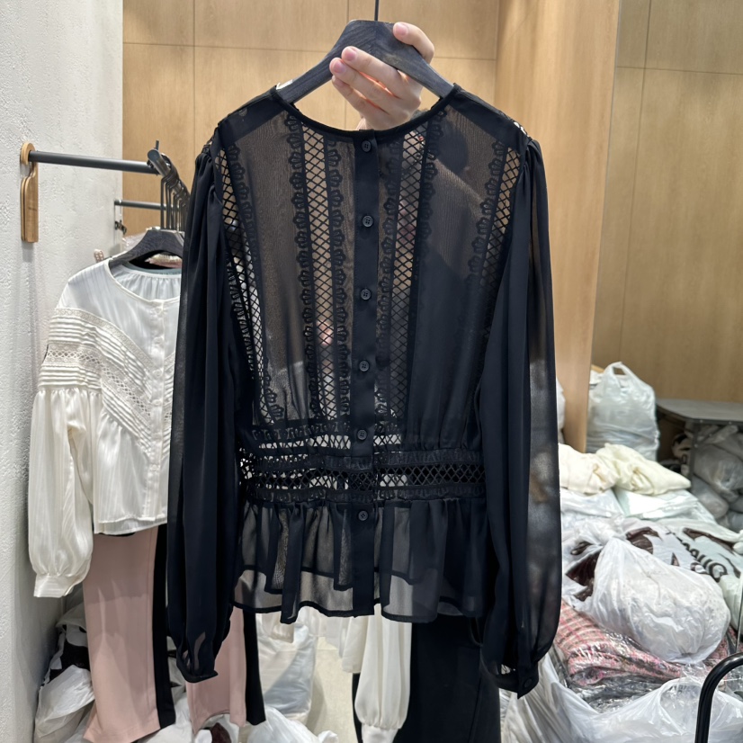 TRIPLE SEVEN韓國㊣直郵東大門代購女裝新款推薦襯衫蕾絲衫TRIPLE SEVEN襯衫/蕾絲衫