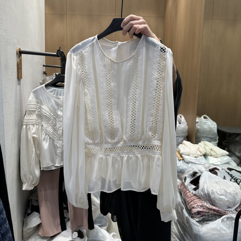 TRIPLE SEVEN韓國㊣直郵東大門代購女裝新款推薦襯衫蕾絲衫TRIPLE SEVEN襯衫/蕾絲衫圖色2