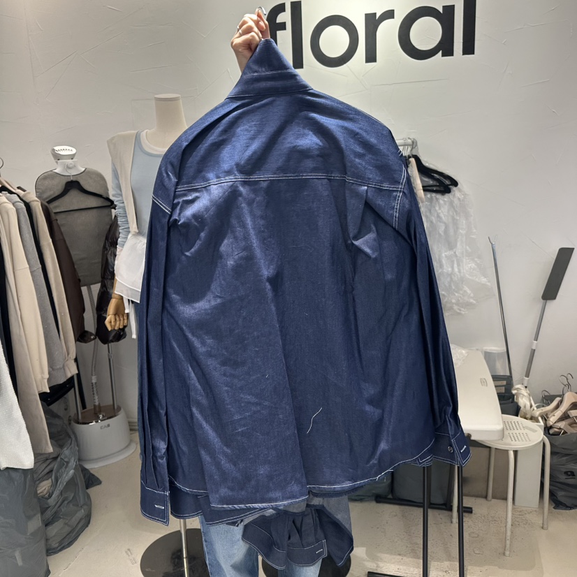 FLORAL直郵韓國代購㊣女裝新品人氣時尚職業25春夏襯衫蕾絲衫FLORAL襯衫/蕾絲衫
