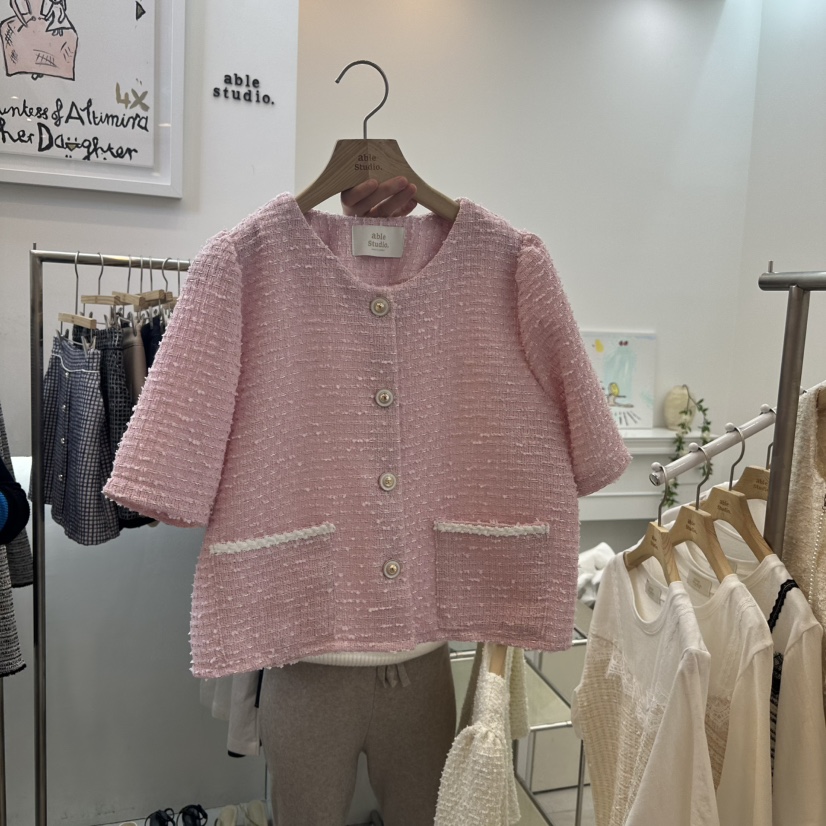 ABLESTUDIO韓國直郵㊣東大門實拍女裝新品25春夏人氣休閑夾克ABLE STUDIO夾克圖色2