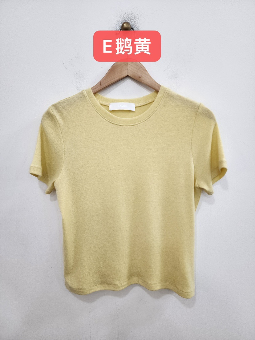 LE MIU韓國直郵㊣女裝新款熱賣休閑時尚人氣25春夏T恤羊毛LE_MIUT恤圖色5