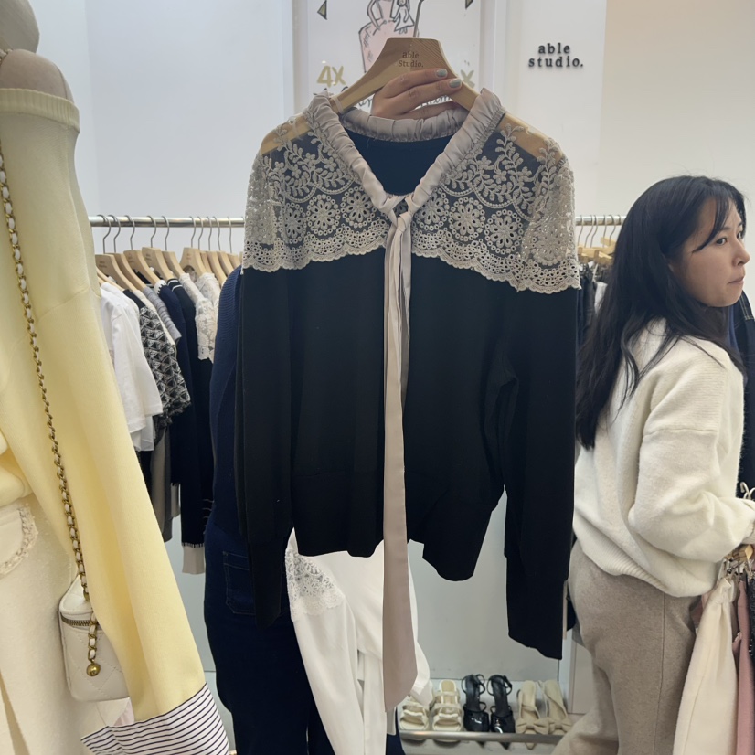 ABLESTUDIO韓國直郵㊣女裝新款推薦熱賣時尚25春夏襯衫蕾絲衫ABLE STUDIO襯衫/蕾絲衫圖色2