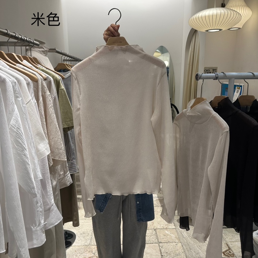 MAJDAN直郵韓國代購㊣女裝新品熱賣25春夏推薦時尚休閑長袖T恤MAJDAN長袖T恤圖色2