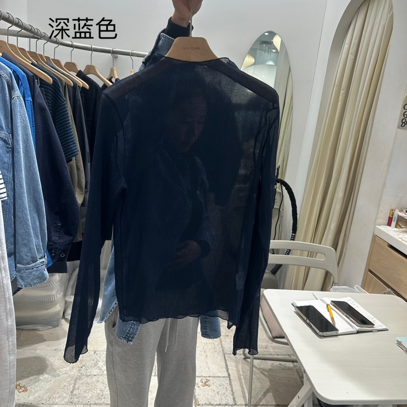MAJDAN直郵韓國代購㊣女裝新品熱賣25春夏推薦時尚休閑長袖T恤MAJDAN長袖T恤圖色3