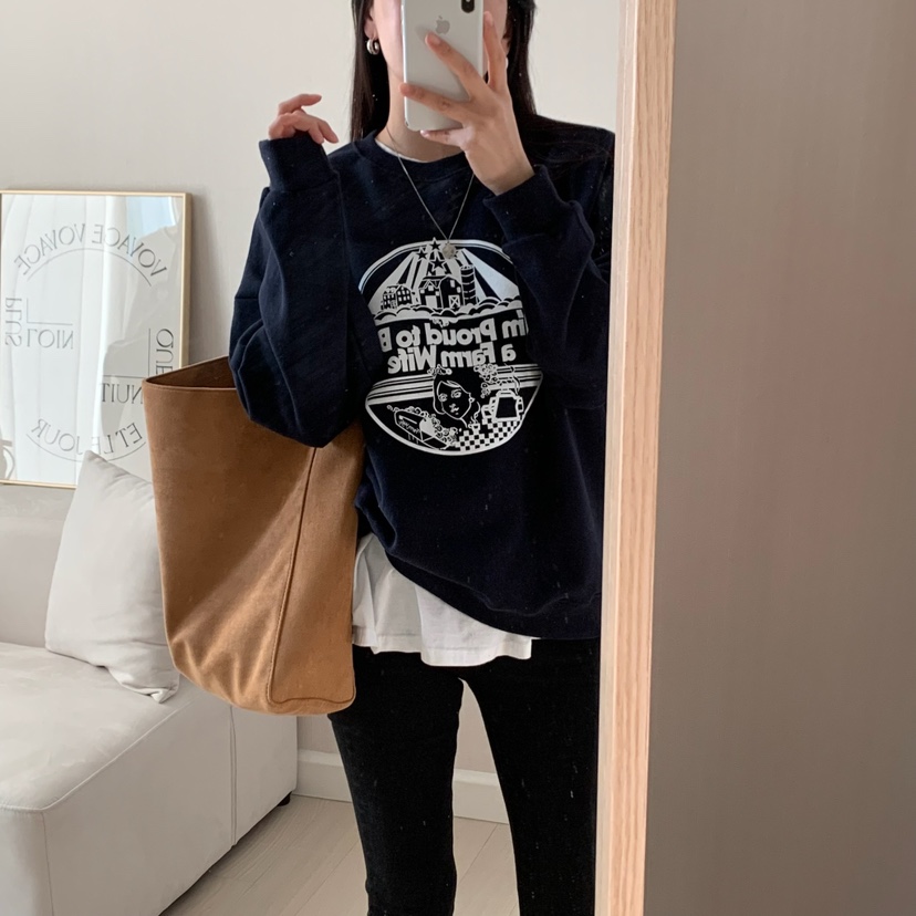 FROMJINI韓國直郵㊣女裝新品休閑人氣時尚熱賣25春夏職業衛衣FROMJINI衛衣