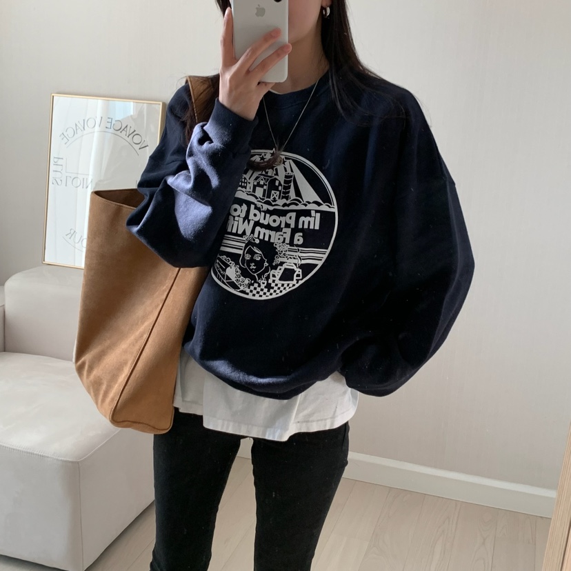FROMJINI韓國直郵㊣女裝新品休閑人氣時尚熱賣25春夏職業衛衣FROMJINI衛衣