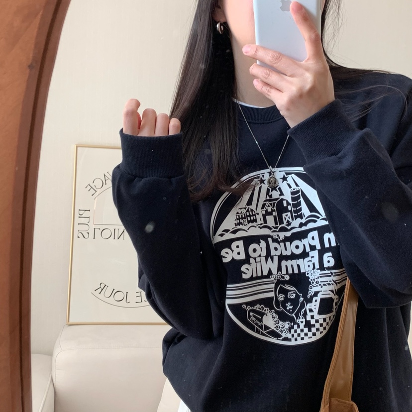 FROMJINI韓國直郵㊣女裝新品休閑人氣時尚熱賣25春夏職業衛衣FROMJINI衛衣
