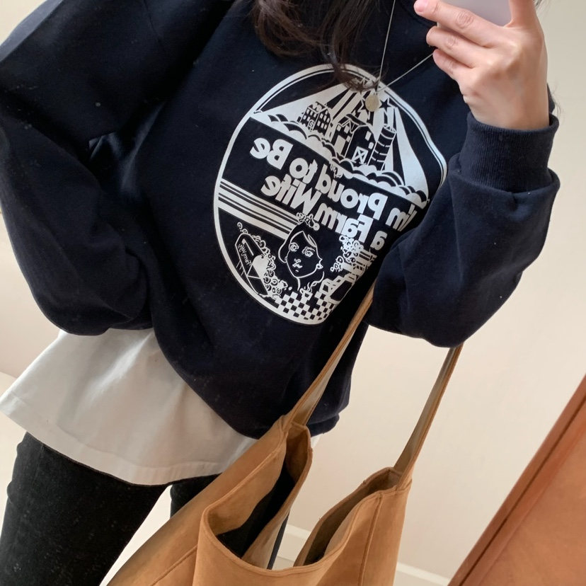 FROMJINI韓國直郵㊣女裝新品休閑人氣時尚熱賣25春夏職業衛衣FROMJINI衛衣