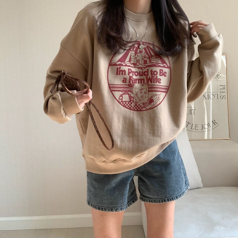 FROMJINI韓國直郵㊣女裝新品休閑人氣時尚熱賣25春夏職業衛衣FROMJINI衛衣