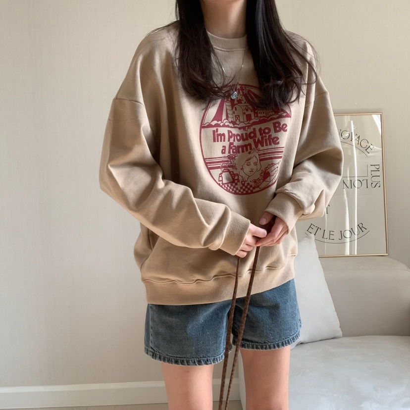 FROMJINI韓國直郵㊣女裝新品休閑人氣時尚熱賣25春夏職業衛衣FROMJINI衛衣