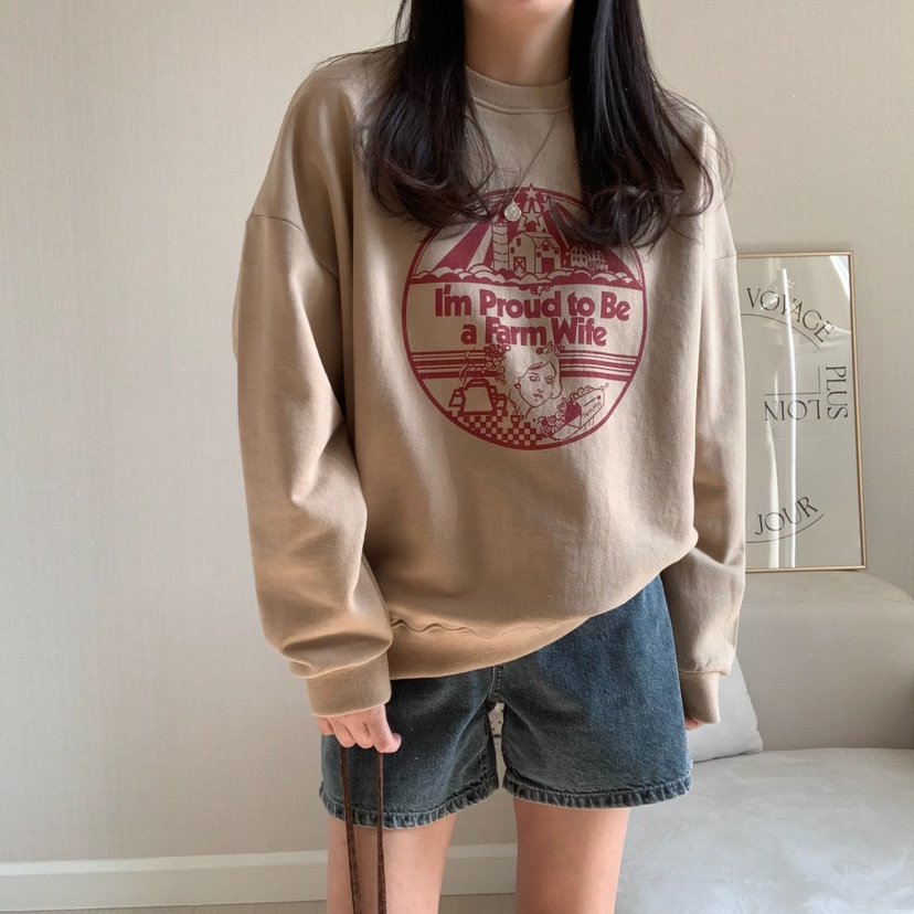 FROMJINI韓國直郵㊣女裝新品休閑人氣時尚熱賣25春夏職業衛衣FROMJINI衛衣