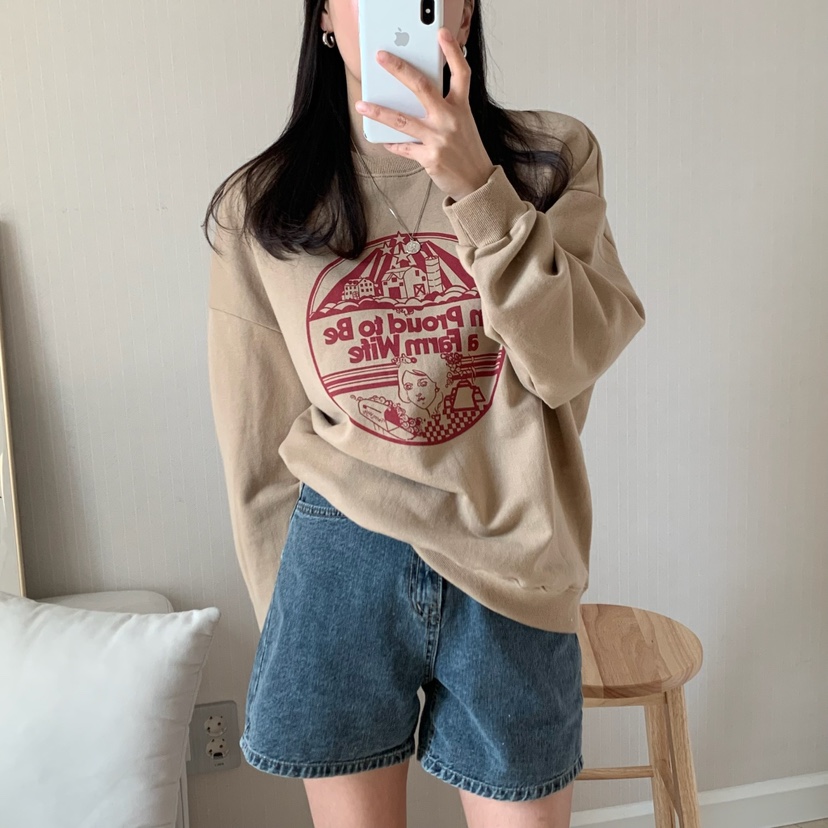FROMJINI韓國直郵㊣女裝新品休閑人氣時尚熱賣25春夏職業衛衣FROMJINI衛衣
