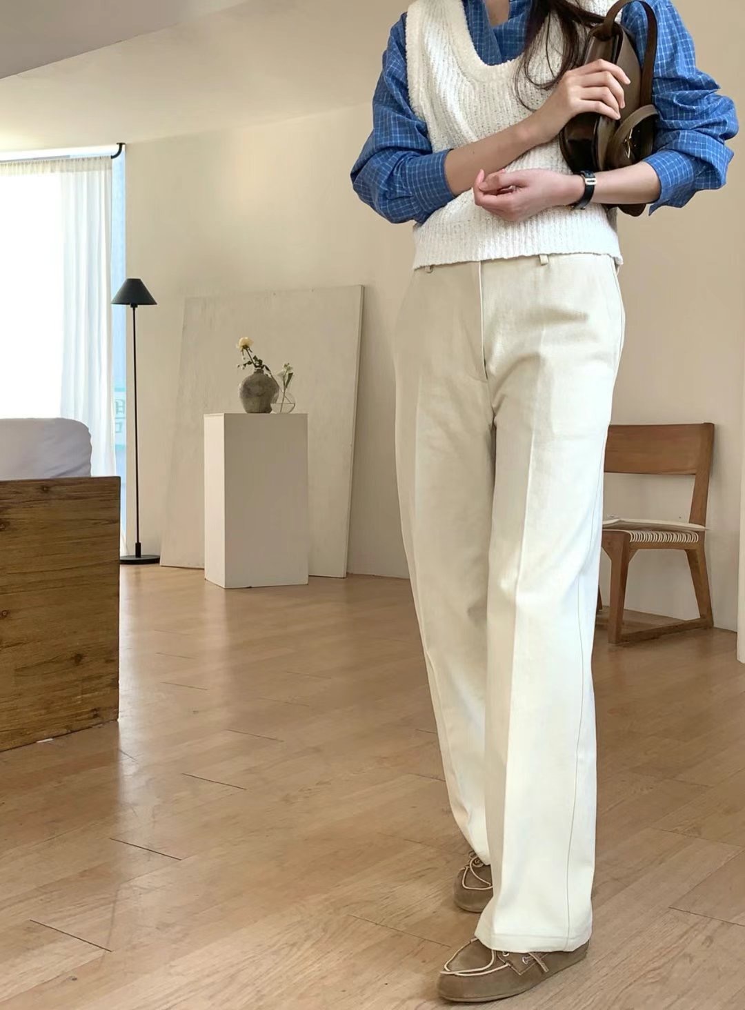 POMELO東大門直郵女裝新品休閑推薦時尚25春夏人氣真品休閑褲POMELO休閑褲圖色2