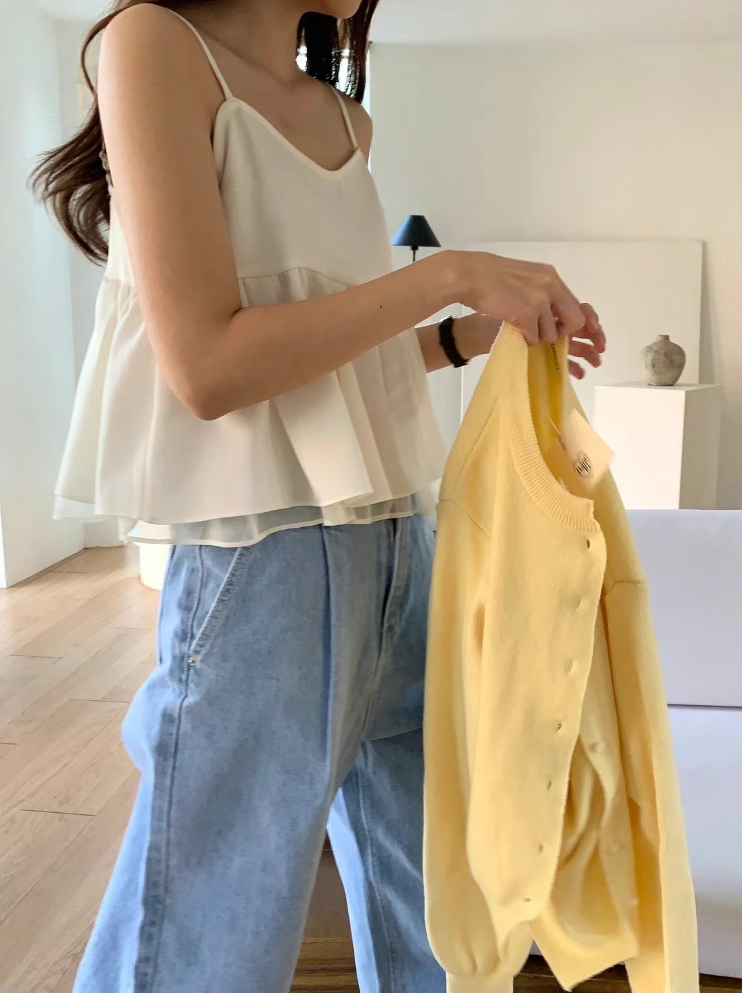 POMELO東大門代購女士新款推薦職業時尚真品人氣25春夏吊帶背心POMELO吊帶/背心