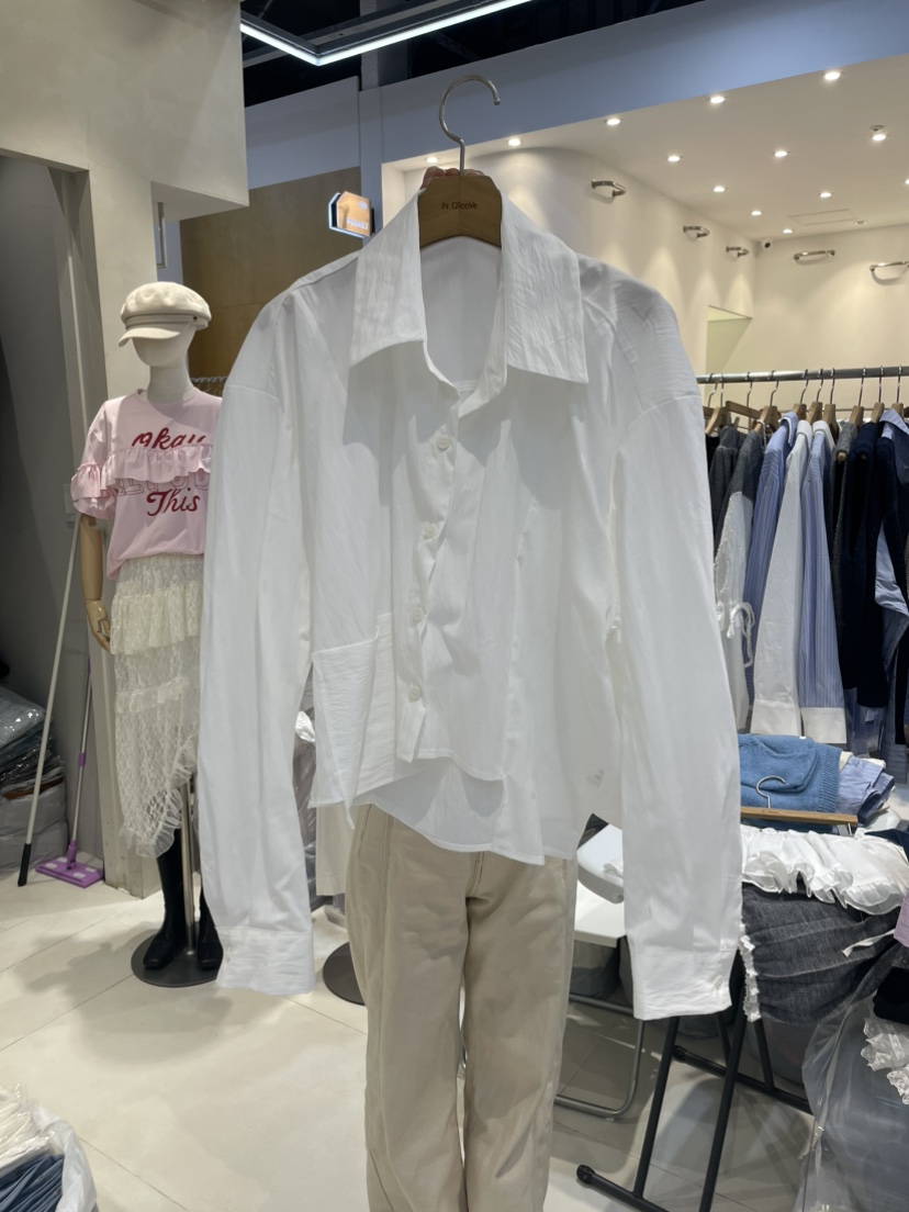 MILLIMETER韓國直郵女士新款25春夏時尚真品人氣襯衫蕾絲衫MILLIMETER襯衫/蕾絲衫圖色3