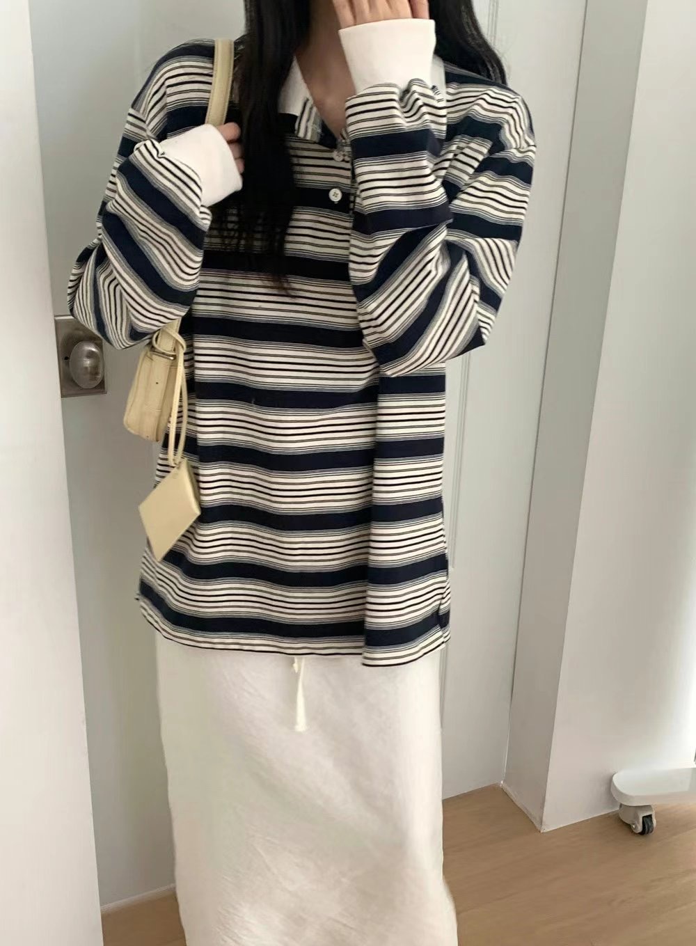 POMELO東大門實拍女裝新款真品25春夏人氣推薦休閑熱賣長袖T恤POMELO長袖T恤