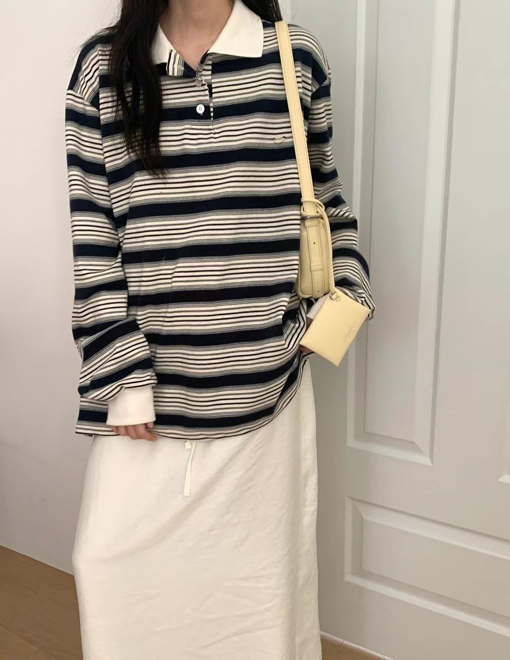POMELO東大門實拍女裝新款真品25春夏人氣推薦休閑熱賣長袖T恤POMELO長袖T恤圖色1