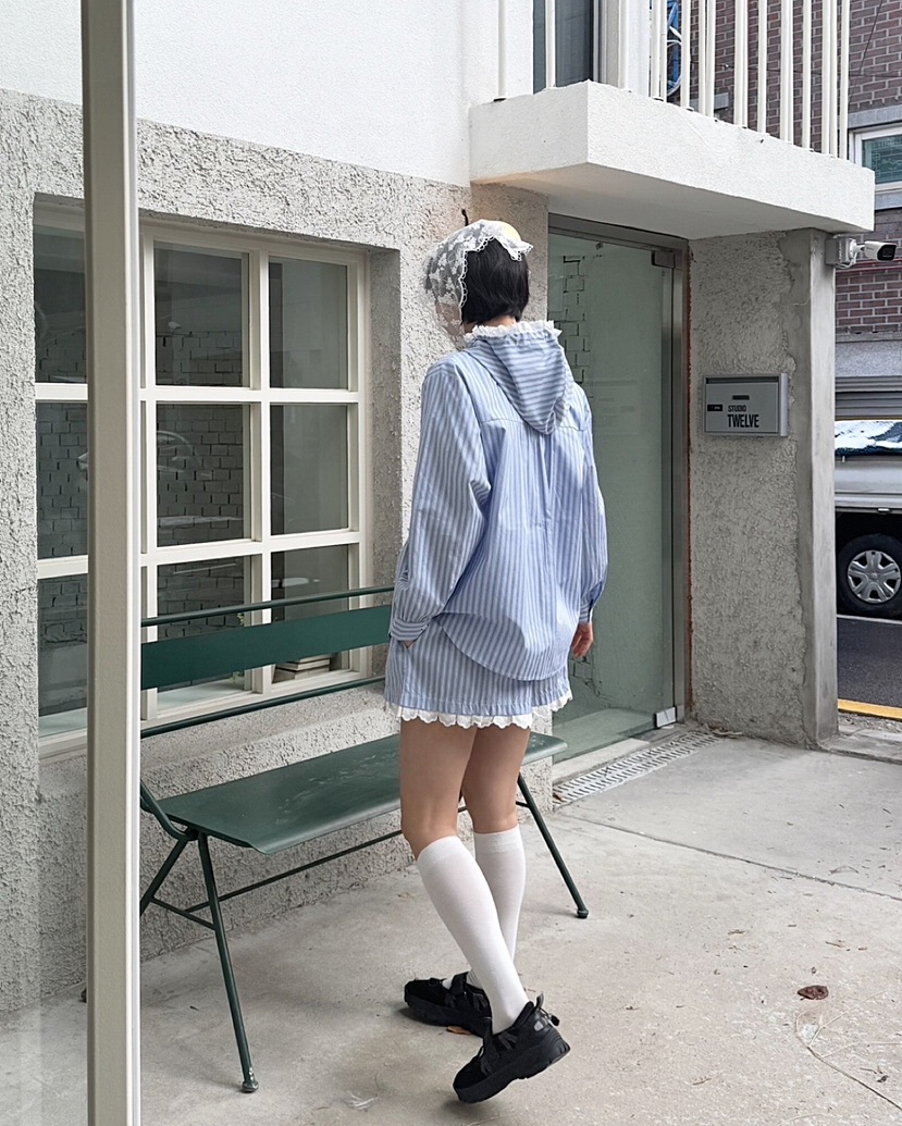 HEYJUDE韓國代購女士新品熱賣職業25春夏時尚人氣襯衫蕾絲衫HEYJUDE襯衫/蕾絲衫