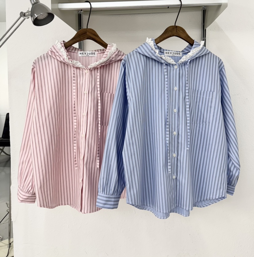 HEYJUDE韓國代購女士新品熱賣職業25春夏時尚人氣襯衫蕾絲衫HEYJUDE襯衫/蕾絲衫