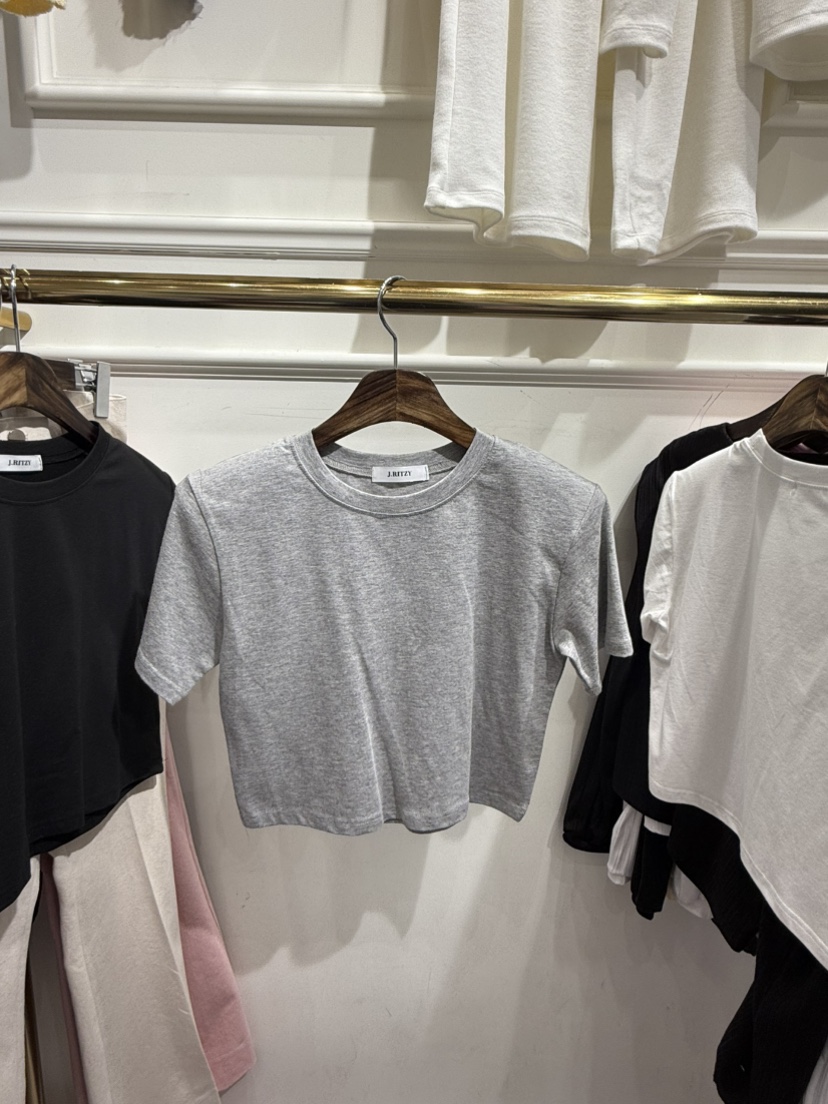 J.RITZY韓國直郵㊣女裝新品25春夏休閑時尚職業人氣熱賣T恤J.RITZYT恤圖色2