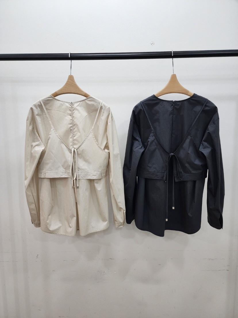 LE MIU直郵韓國代購㊣女裝新款職業推薦25春夏休閑襯衫蕾絲衫LE_MIU襯衫/蕾絲衫