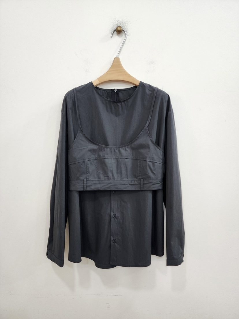 LE MIU直郵韓國代購㊣女裝新款職業推薦25春夏休閑襯衫蕾絲衫LE_MIU襯衫/蕾絲衫圖色2