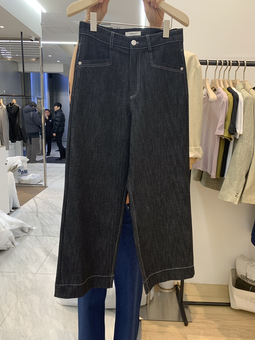 FILLMOR直郵韓國代購㊣女裝新品時尚25春夏休閑推薦職業牛仔褲FILLMOR牛仔褲