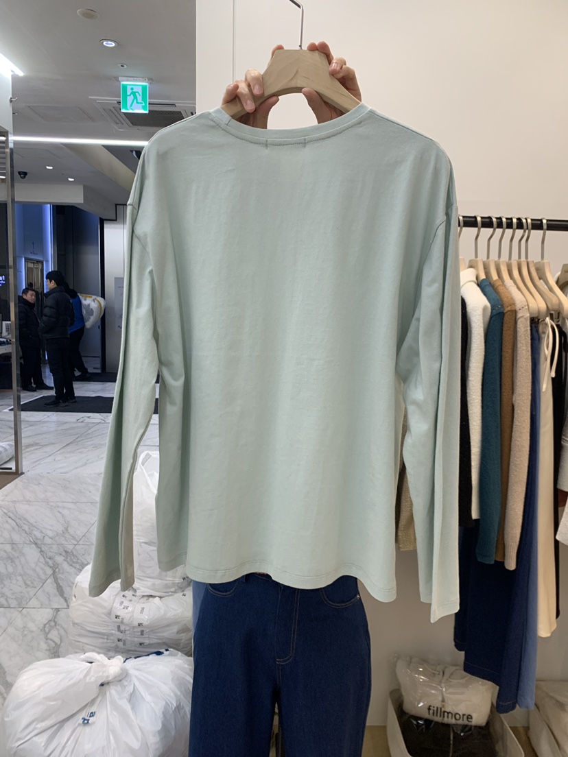 FILLMOR韓國直郵㊣女裝新品職業25春夏熱賣時尚人氣長袖T恤FILLMOR長袖T恤