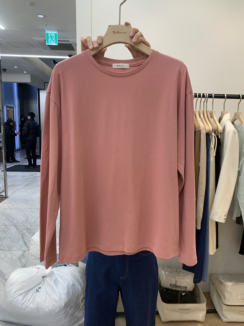 FILLMOR韓國直郵㊣女裝新品職業25春夏熱賣時尚人氣長袖T恤FILLMOR長袖T恤圖色2