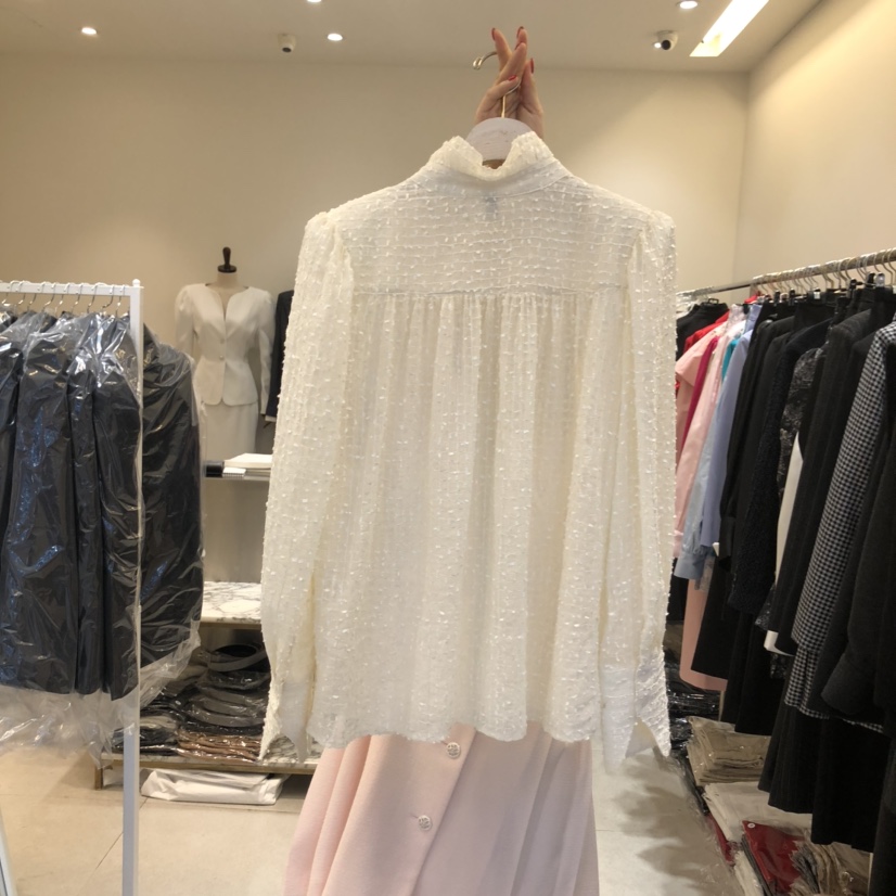 INNO韓國㊣直郵東大門代購女裝新品人氣時尚25春夏襯衫蕾絲衫INNO襯衫/蕾絲衫