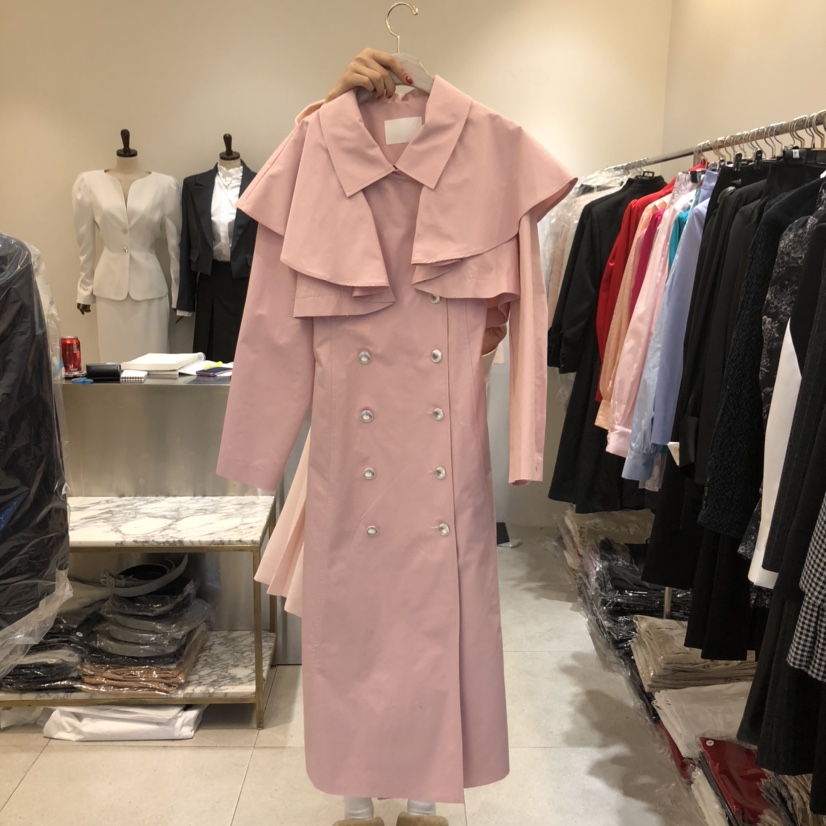INNO直郵韓國代購㊣女裝新品時尚職業推薦25春夏休閑長款風衣INNO長款風衣