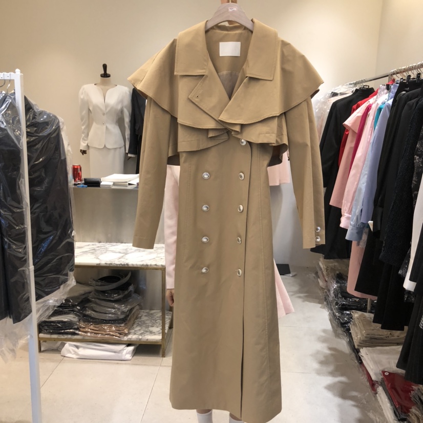 INNO直郵韓國代購㊣女裝新品時尚職業推薦25春夏休閑長款風衣INNO長款風衣圖色2