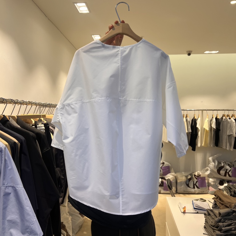 EYEFUL-Q韓國直郵㊣女裝新款25春夏人氣休閑職業襯衫蕾絲衫eyeful襯衫/蕾絲衫