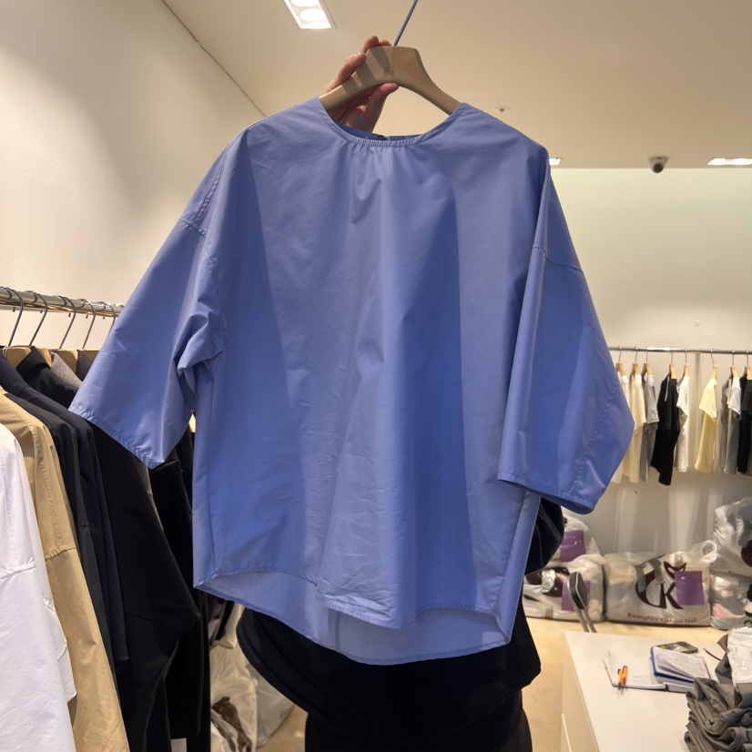 EYEFUL-Q韓國直郵㊣女裝新款25春夏人氣休閑職業襯衫蕾絲衫eyeful襯衫/蕾絲衫圖色2