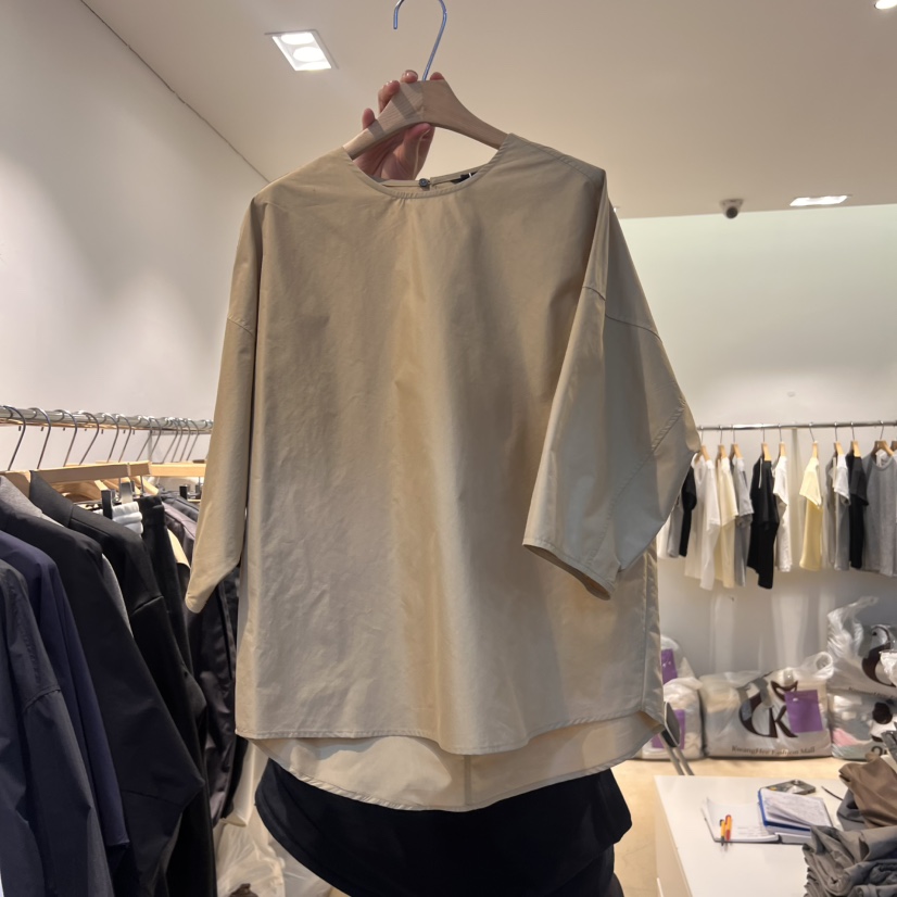 EYEFUL-Q韓國直郵㊣女裝新款25春夏人氣休閑職業襯衫蕾絲衫eyeful襯衫/蕾絲衫圖色3