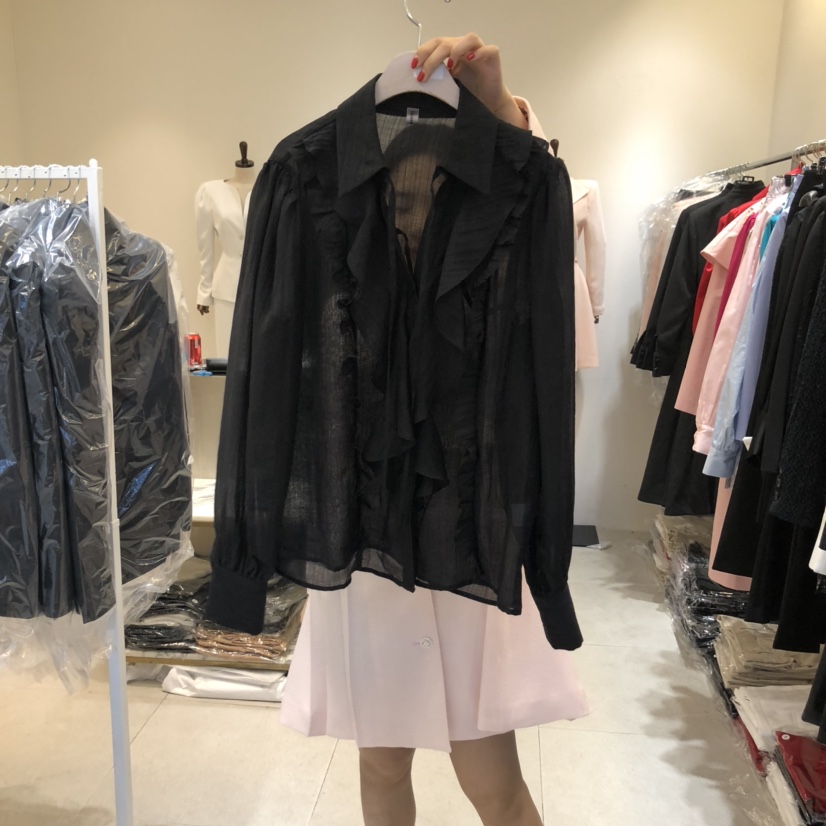 INNO韓國直郵㊣女裝新品休閑25春夏時尚人氣熱賣襯衫蕾絲衫INNO襯衫/蕾絲衫圖色3